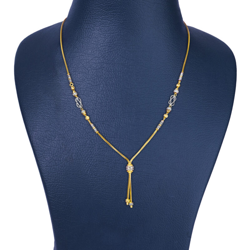 Yasho Jewellers Products Trilink Stone Gold Chain