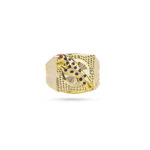 Yasho Jewellers Products Gold Ring Cheetah Style