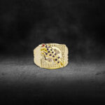 Yasho Jewellers Products Gold Ring Cheetah Style