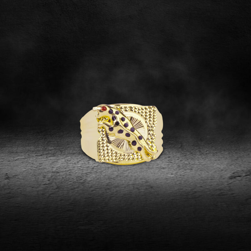 Yasho Jewellers Products Gold Ring Cheetah Style