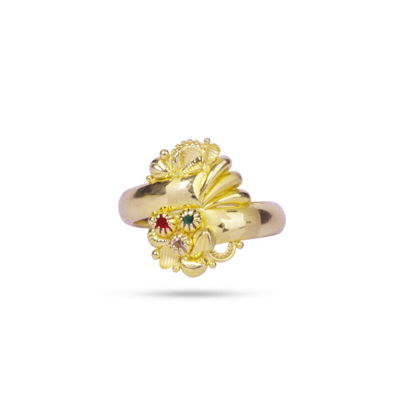 Yasho Jewellers Products Crown Style Gold Ring Women