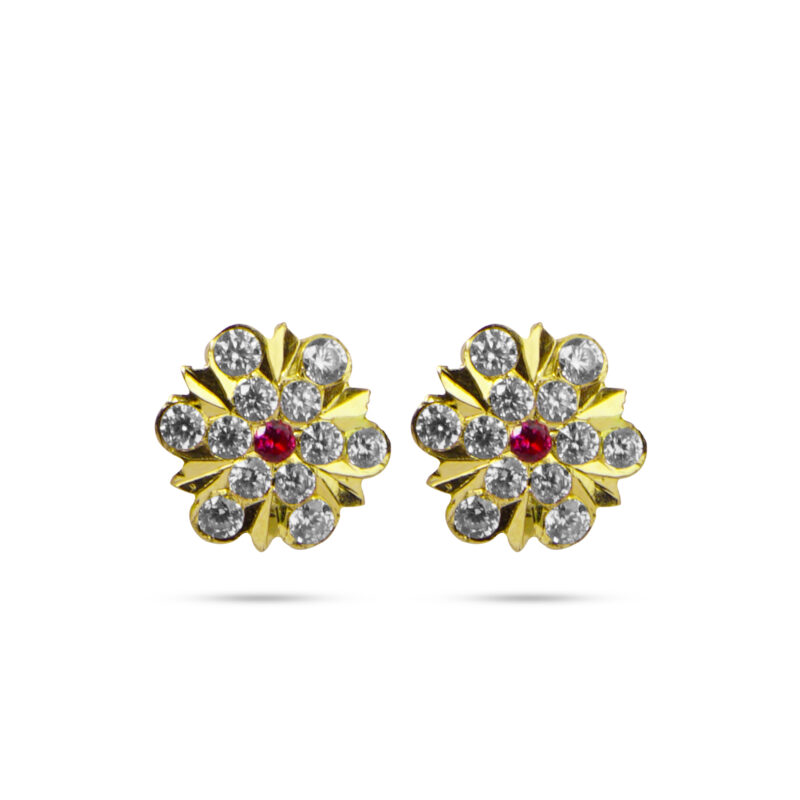 Yasho Jewellers Products Gold Stone Stud Earings